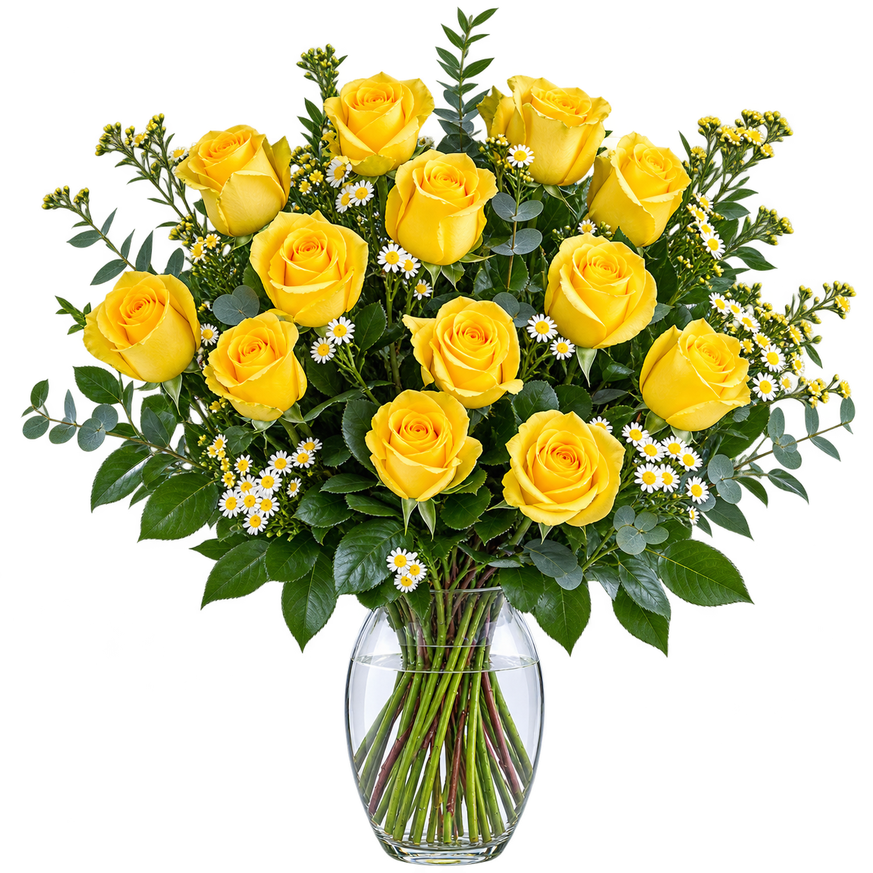 Yellow Rose flower arrangement