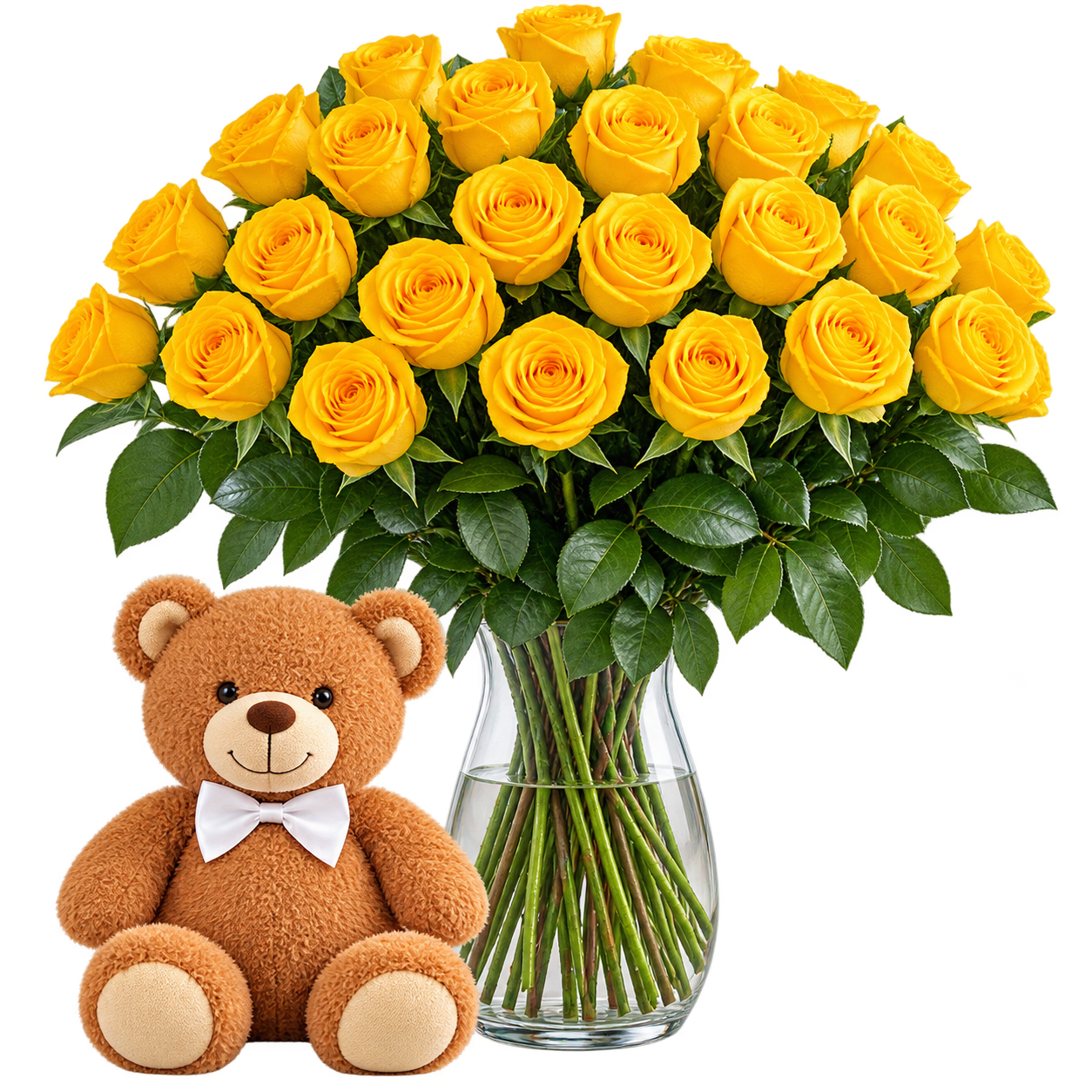2 Dozen Spectacular Yellow Roses