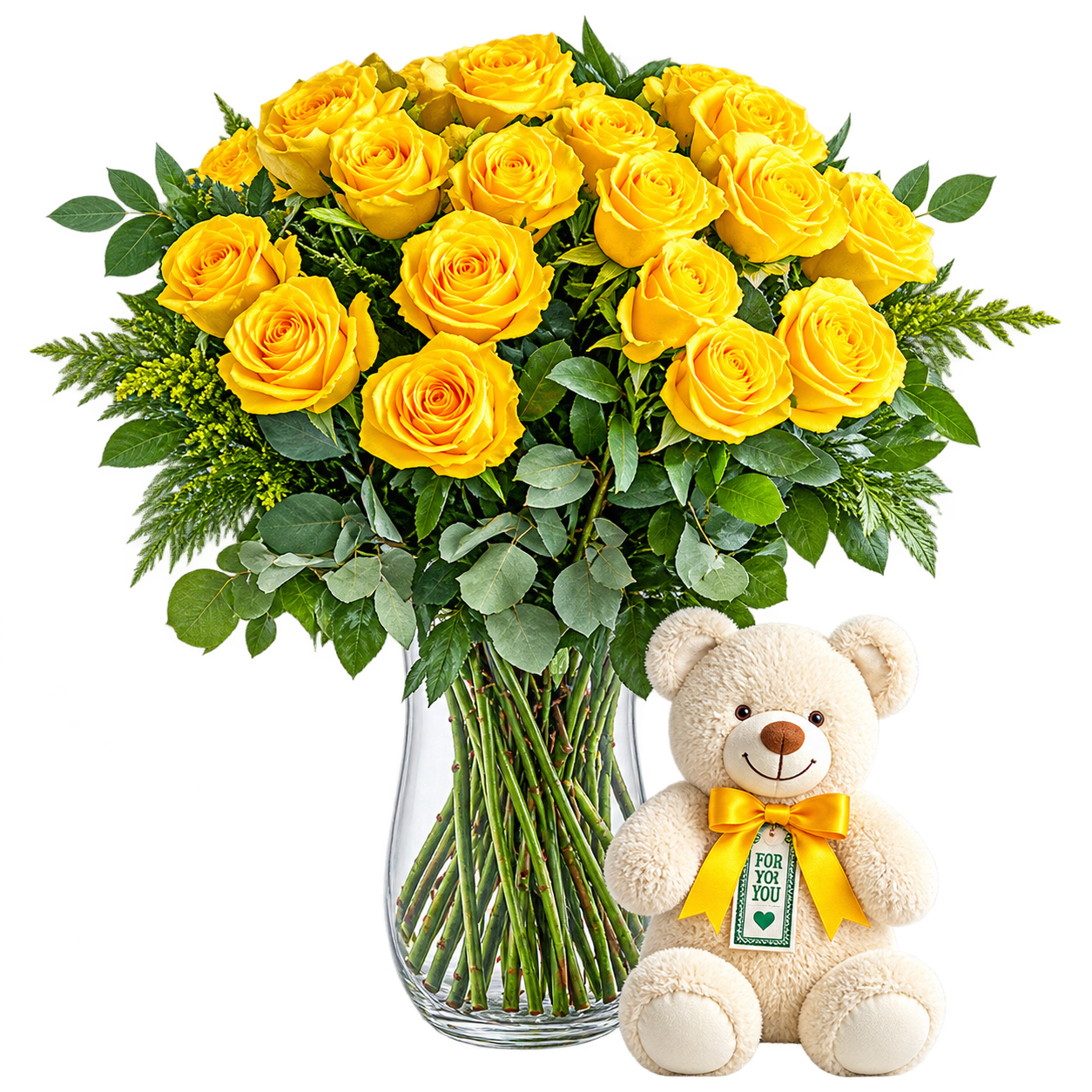 Bear and Roses