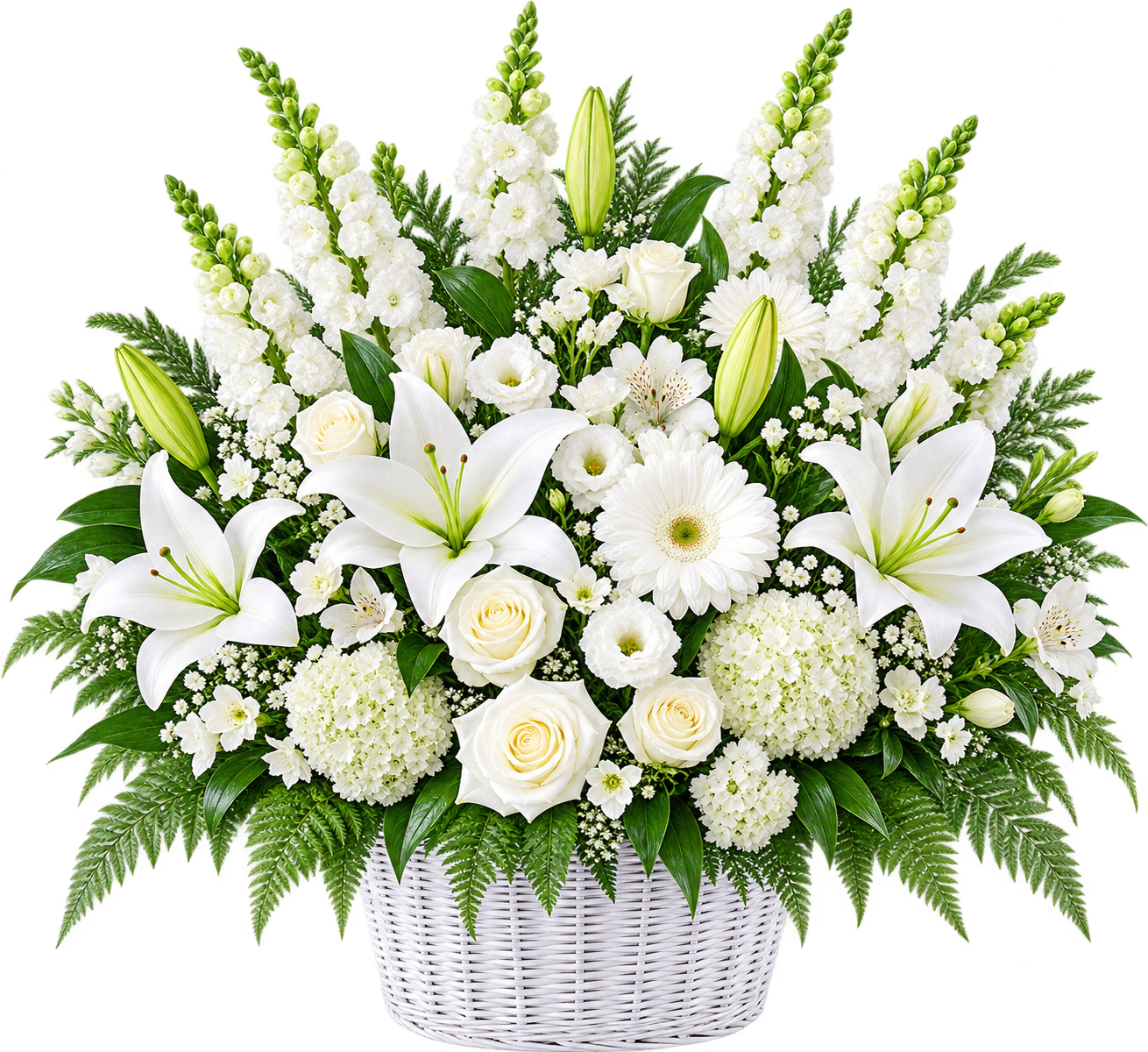 All-White Sympathy Basket